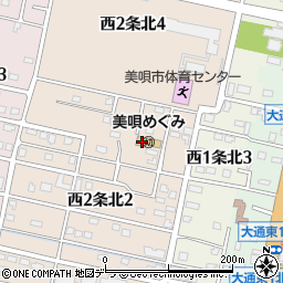 日本キリスト教団美唄教会周辺の地図