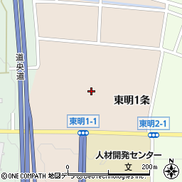 北海道美唄市東明１条周辺の地図