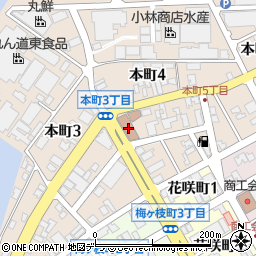 根室郵便局 ＡＴＭ周辺の地図