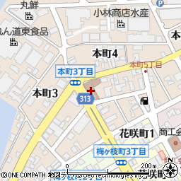 全日本郵政労動組合根室支部周辺の地図