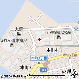 北海道根室市本町周辺の地図