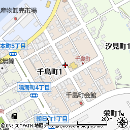 北海道根室市千島町周辺の地図