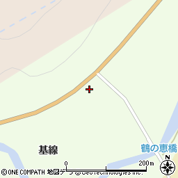 北海道釧路市阿寒町飽別基線周辺の地図