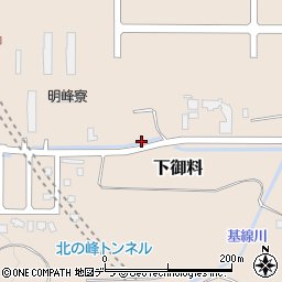 北海道富良野市下御料周辺の地図