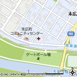 北海道富良野市末広町17周辺の地図