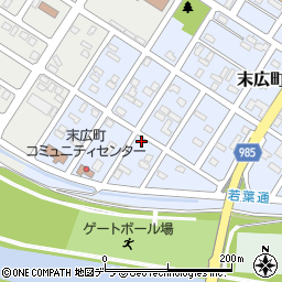 北海道富良野市末広町17-19周辺の地図