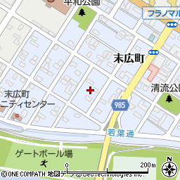 北海道富良野市末広町14周辺の地図