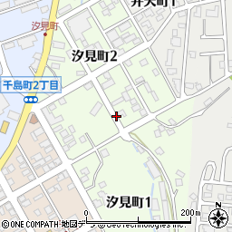 北海道根室市汐見町周辺の地図