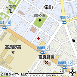 北海道富良野市栄町19周辺の地図