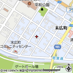 北海道富良野市末広町16-23周辺の地図