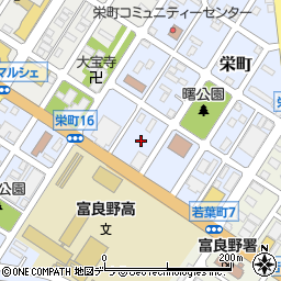北海道富良野市栄町17周辺の地図