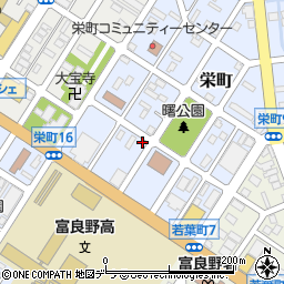 北海道富良野市栄町17-5周辺の地図