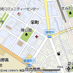 北海道富良野市栄町14-5周辺の地図