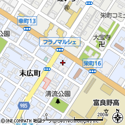 北海道富良野市末広町5周辺の地図