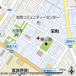 北海道富良野市栄町12周辺の地図