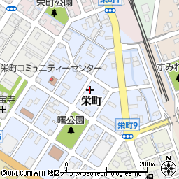 北海道富良野市栄町8-23周辺の地図