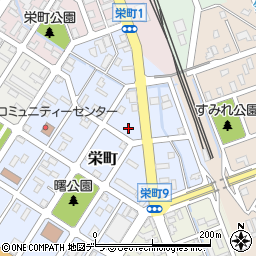 北海道富良野市栄町4-13周辺の地図