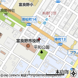 北海道富良野市末広町22-15周辺の地図
