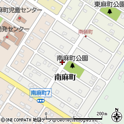 北海道富良野市南麻町周辺の地図