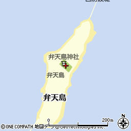 北海道根室市弁天島周辺の地図