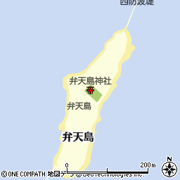 弁天島神社周辺の地図