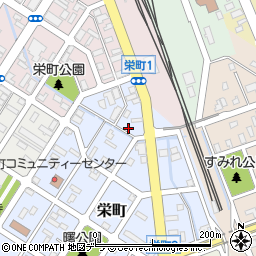 北海道富良野市栄町1-17周辺の地図