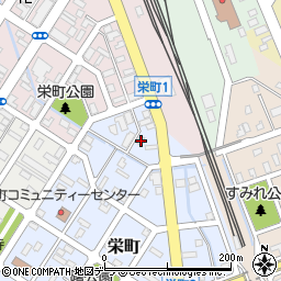 北海道富良野市栄町1-20周辺の地図