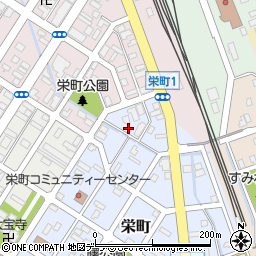 北海道富良野市栄町1-26周辺の地図