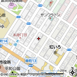 北海道富良野市若松町7-2周辺の地図