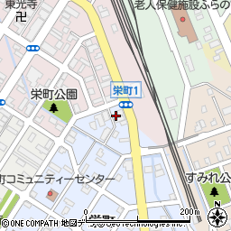 北海道富良野市栄町1-34周辺の地図