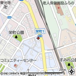 北海道富良野市栄町1-2周辺の地図