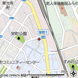 北海道富良野市栄町1-33周辺の地図