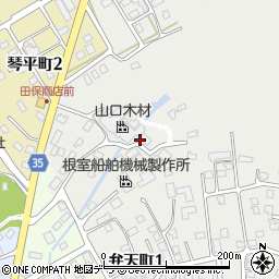 北海道根室市弁天町周辺の地図