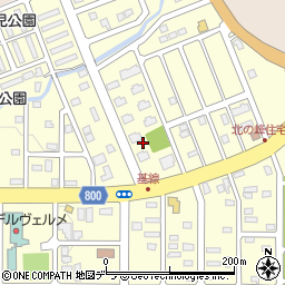 北海道富良野市北の峰町周辺の地図