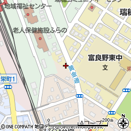 北海道富良野市瑞穂町1-7周辺の地図