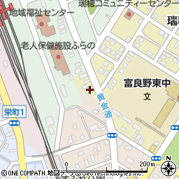 北海道富良野市瑞穂町1-5周辺の地図