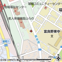 北海道富良野市瑞穂町1-2周辺の地図