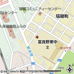 北海道富良野市瑞穂町1-36周辺の地図