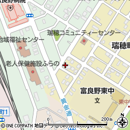 北海道富良野市瑞穂町1-46周辺の地図