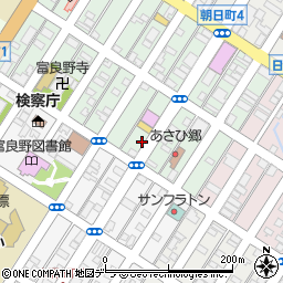 北海道富良野市本町9-12周辺の地図