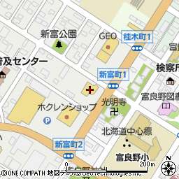 旭川トヨペット富良野店周辺の地図