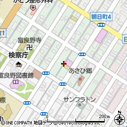 北海道富良野市本町9周辺の地図
