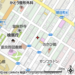 北海道富良野市本町9-30周辺の地図