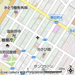 北海道富良野市本町9-36周辺の地図