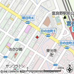 北海道富良野市本町1-3周辺の地図