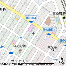 北海道富良野市本町2-6周辺の地図