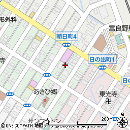 北海道富良野市本町2周辺の地図
