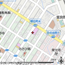 富良野市役所　商工観光課周辺の地図