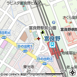 北海道富良野市朝日町1周辺の地図