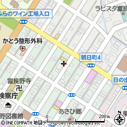 北海道富良野市本町4-5周辺の地図